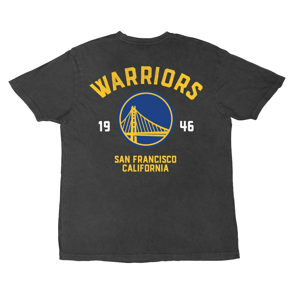 Black Golden State Warriors Stadium Essentials Unisex Get Back Vintage T-Shirt sale | NBA