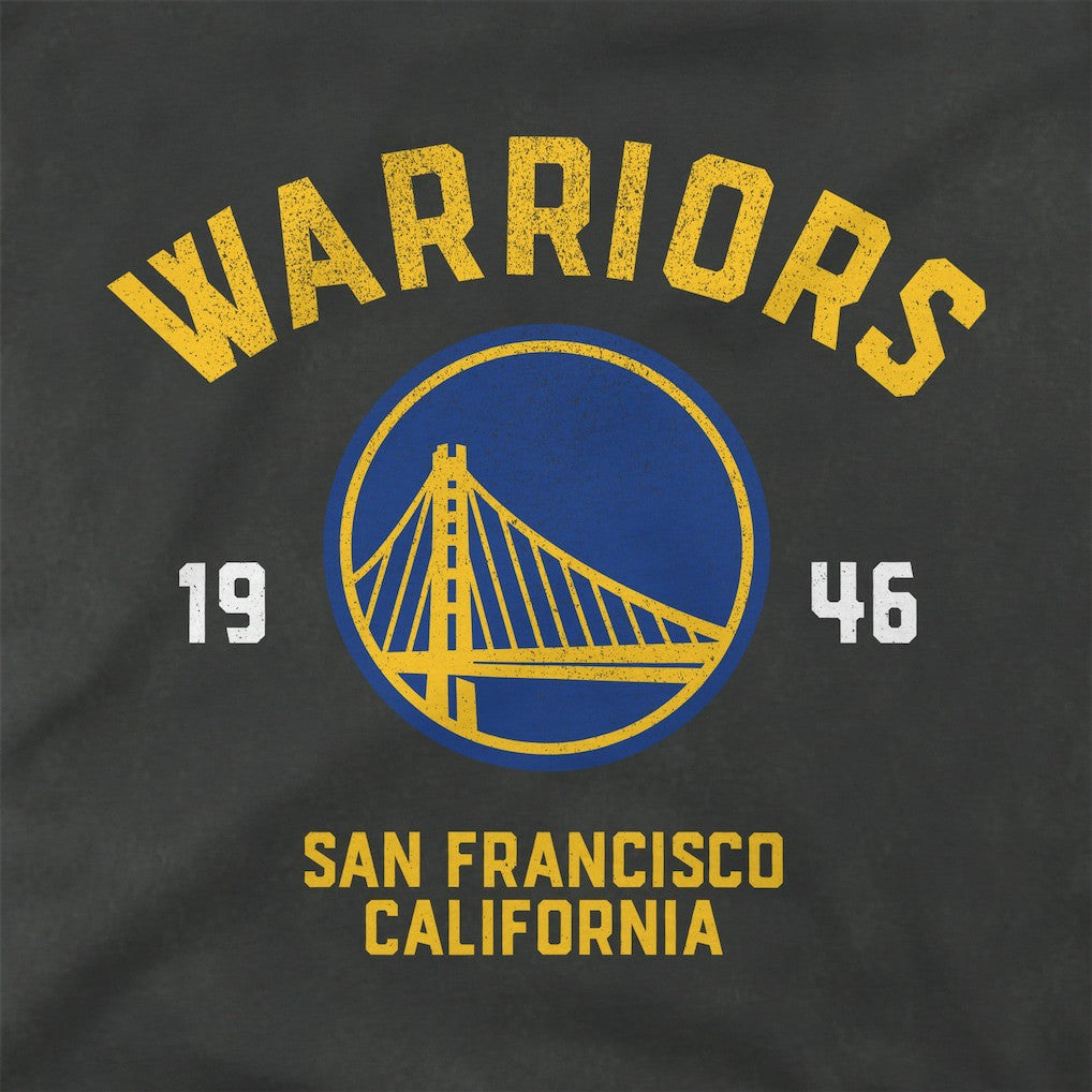 Black Golden State Warriors Stadium Essentials Unisex Get Back Vintage T-Shirt sale | NBA