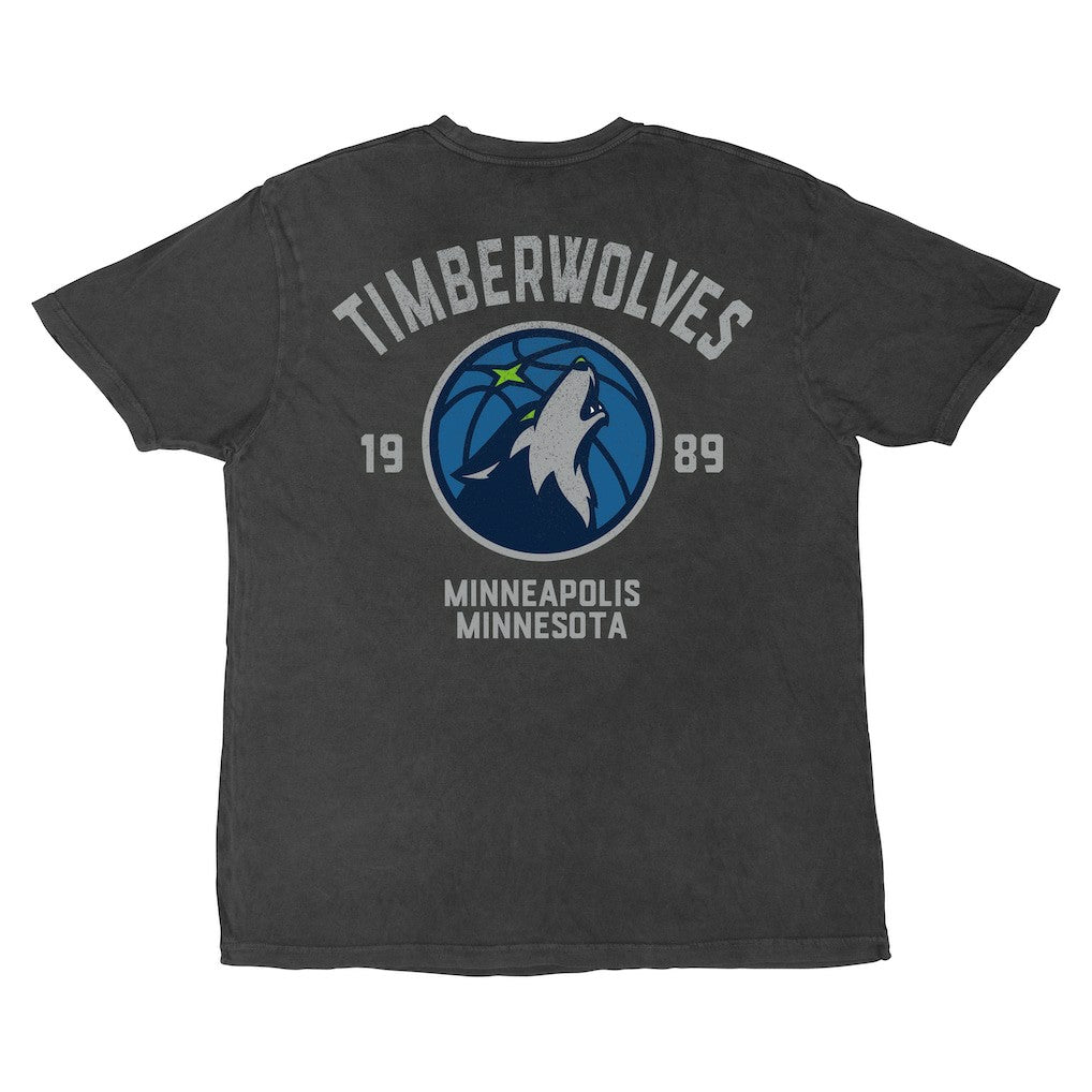 Black Minnesota Timberwolves Stadium Essentials Unisex Get Back Vintage T-Shirt | NBA