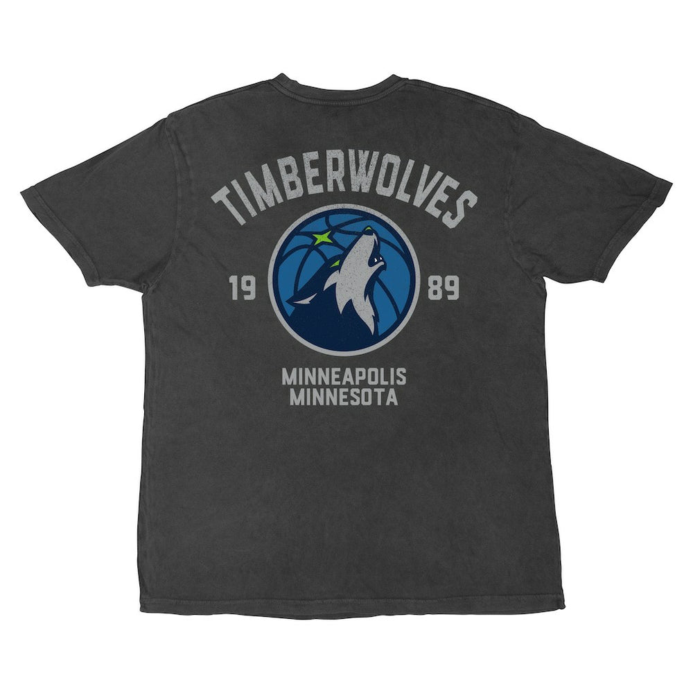 Black Minnesota Timberwolves Stadium Essentials Unisex Get Back Vintage T-Shirt | NBA