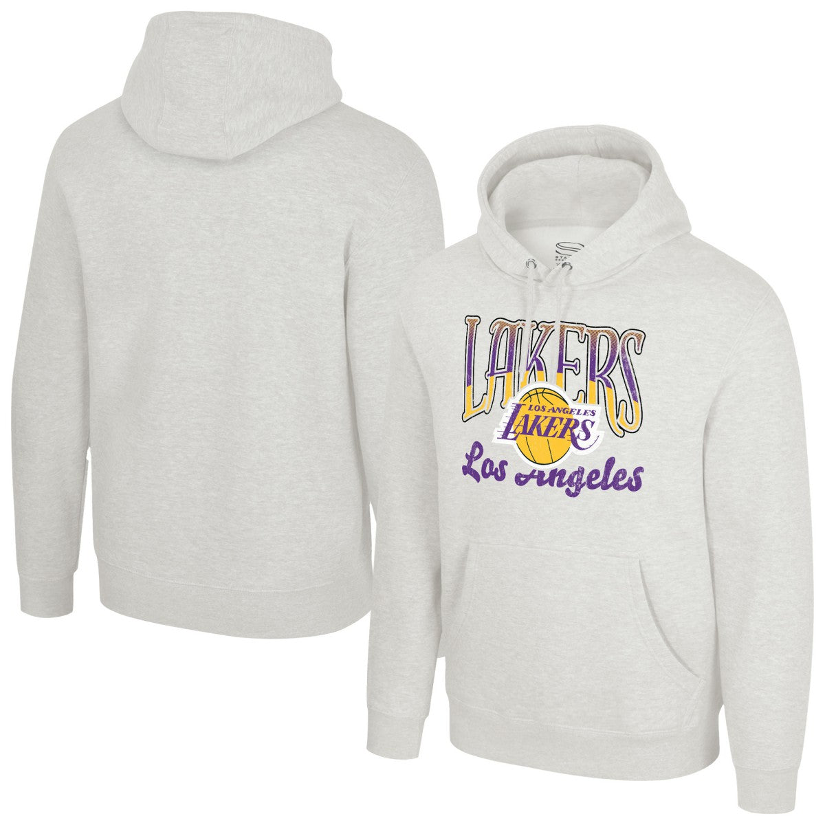 Oatmeal Los Angeles Lakers Stadium Essentials Unisex Sky High Hoodie | NBA