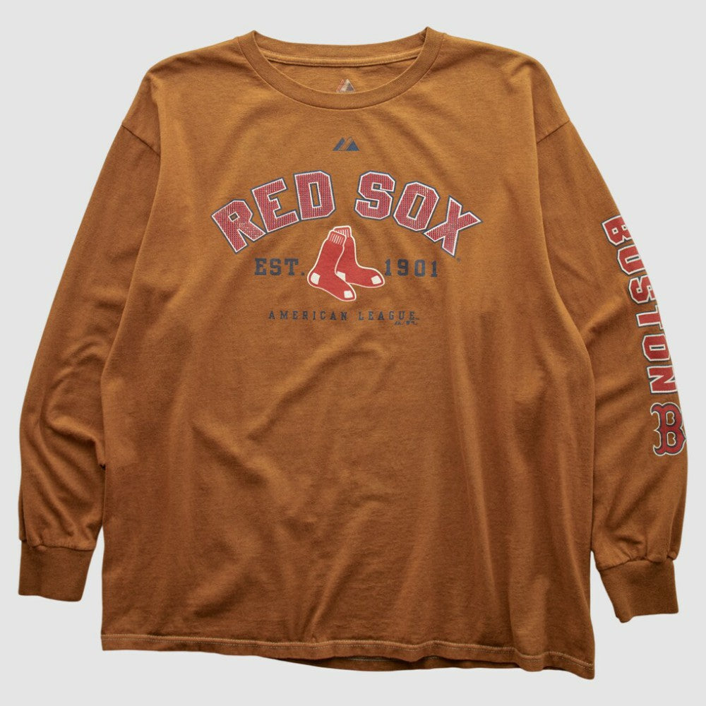 Boston Red Sox Majestic 2000s Long Sleeve T-shirt - MLB T-shirts