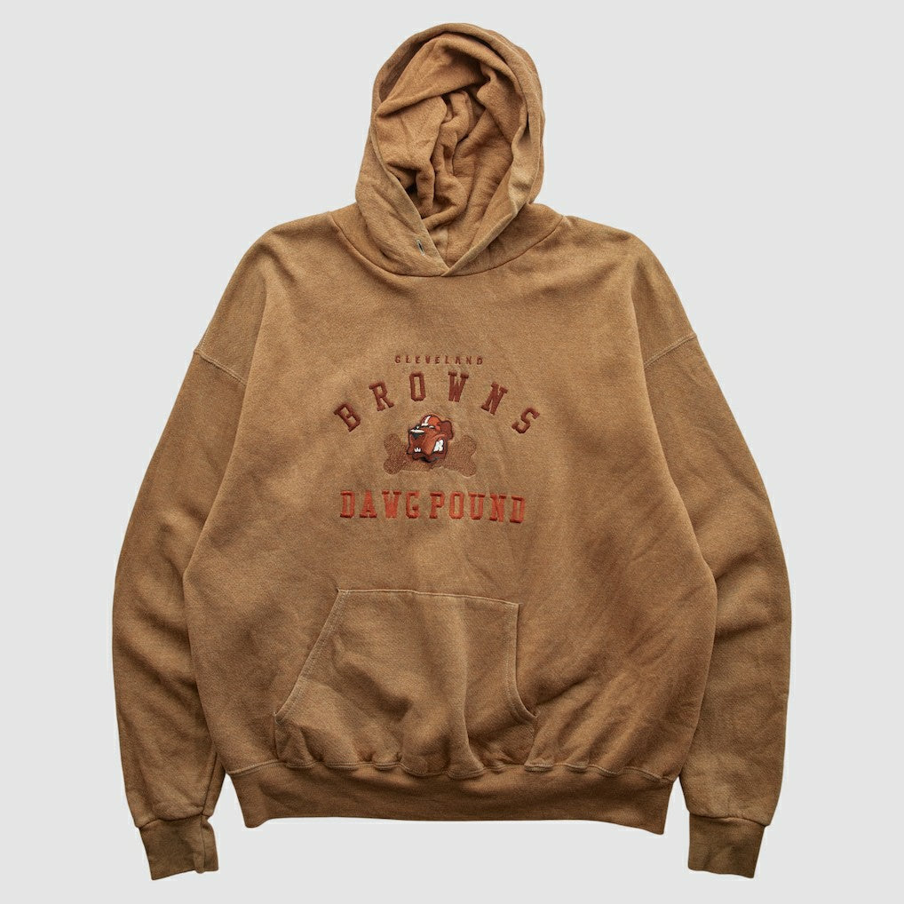 Cleveland Browns Lee Apparel 90s Hooded Pullover Sweatshirt | NFL Discount