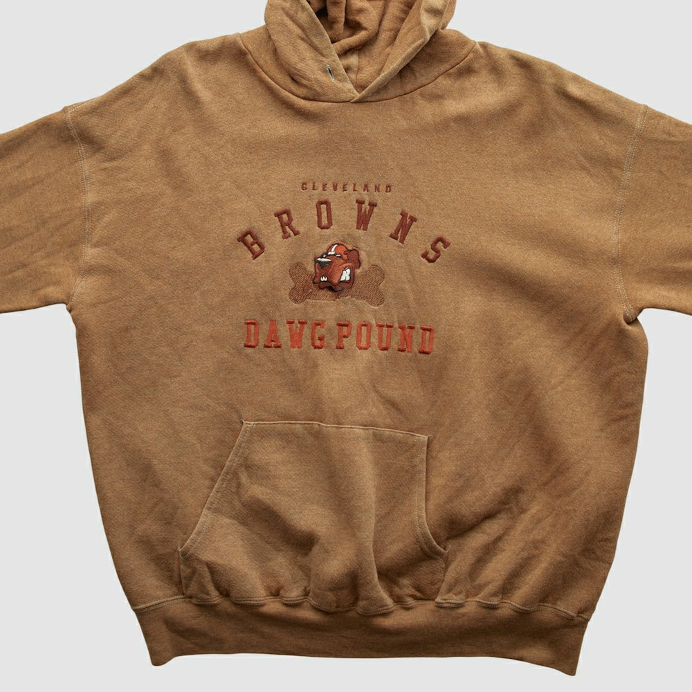 Cleveland Browns Lee Apparel 90s Hooded Pullover Sweatshirt | NFL Discount