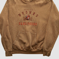 Cleveland Browns Lee Apparel 90s Hooded Pullover Sweatshirt | NFL Discount