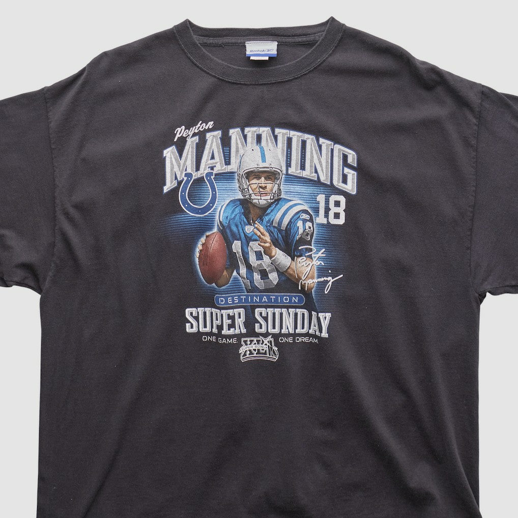 Indianapolis Colts Payton Manning Super Bowl XLI Reebok 2000s T-shirt | NFL Discount