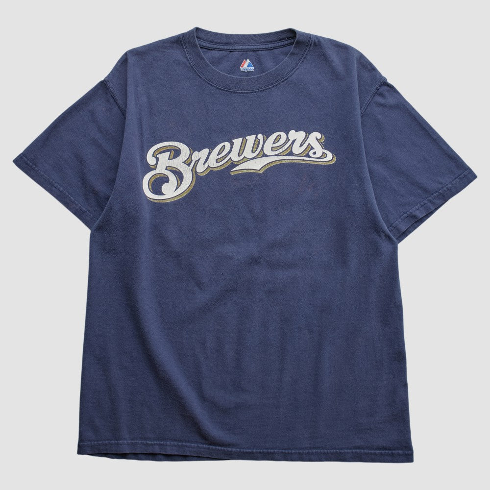 Milwaukee Brewers Majestic 2000s T-shirt - MLB T-shirts