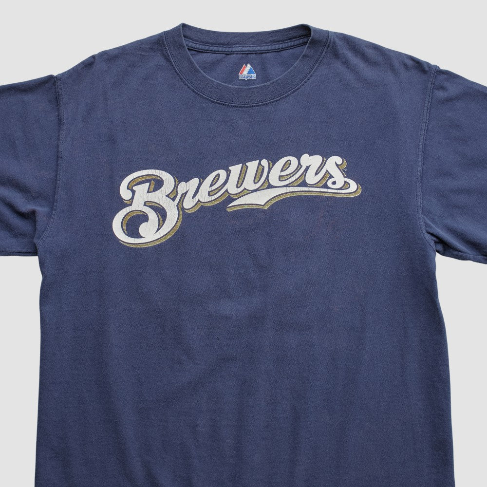 Milwaukee Brewers Majestic 2000s T-shirt - MLB T-shirts