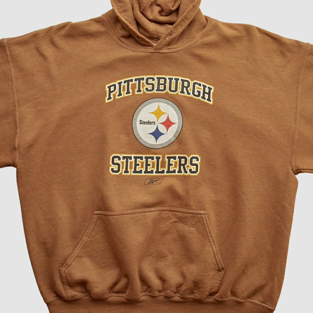 Pittsburgh Steelers Reebok 2000s Hooded Pullover Sweatshirt | NFL Discount
