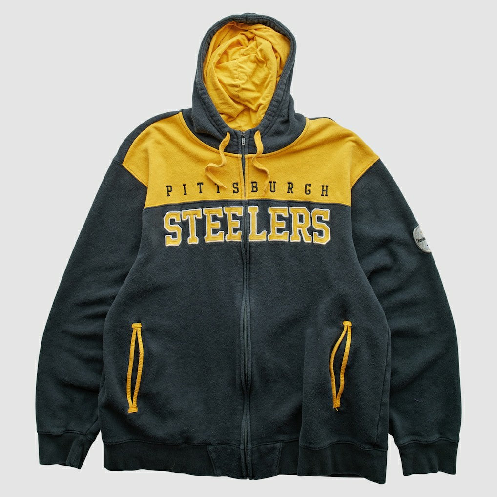 Pittsburgh Steelers NFL 2010s Hooded Full Zip Sweatshirt | NFL New