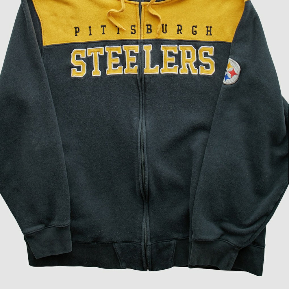 Pittsburgh Steelers NFL 2010s Hooded Full Zip Sweatshirt | NFL New