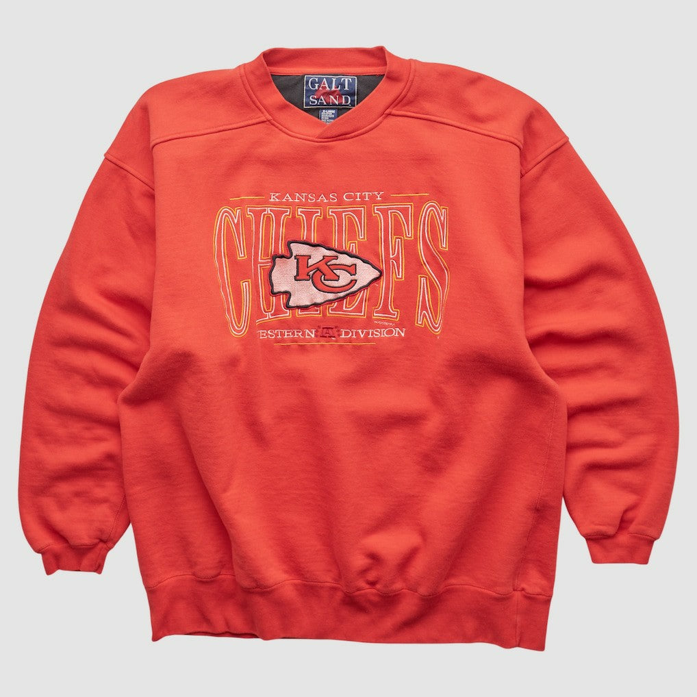 Kansas City Chiefs Galt Sand 90s Pullover Sweatshirt | NFL Online