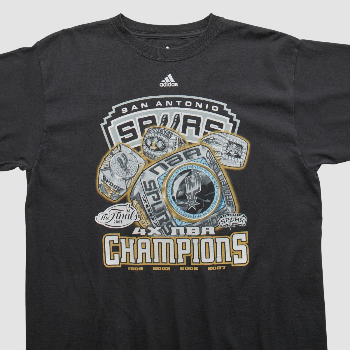 Black San Antonio Spurs 2007 T-shirt | NBA