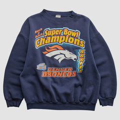 Denver Broncos Logo 7 1999 Pullover Sweatshirt | NFL New