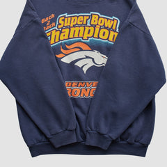 Denver Broncos Logo 7 1999 Pullover Sweatshirt | NFL New
