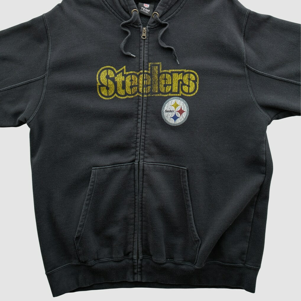 Pittsburgh Steelers NFL 2010s Hooded Full Zip Sweatshirt | NFL Discount