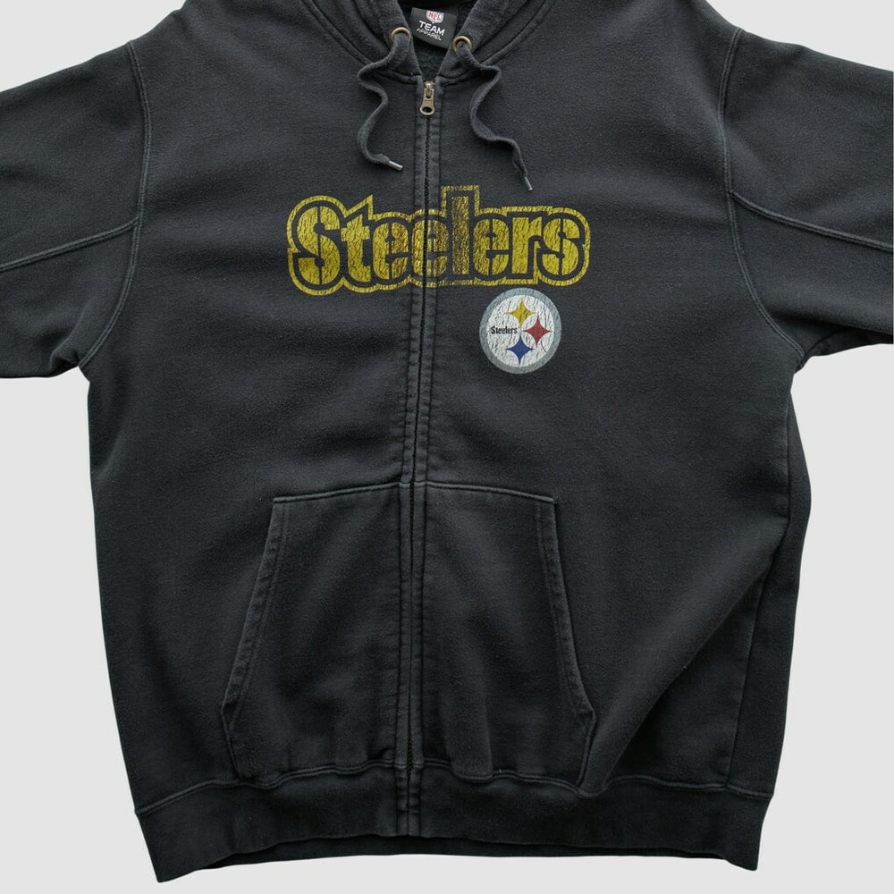Pittsburgh Steelers NFL 2010s Hooded Full Zip Sweatshirt | NFL Discount