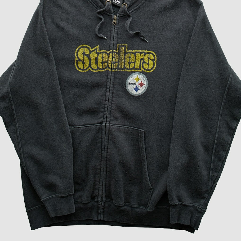 Pittsburgh Steelers NFL 2010s Hooded Full Zip Sweatshirt | NFL Discount