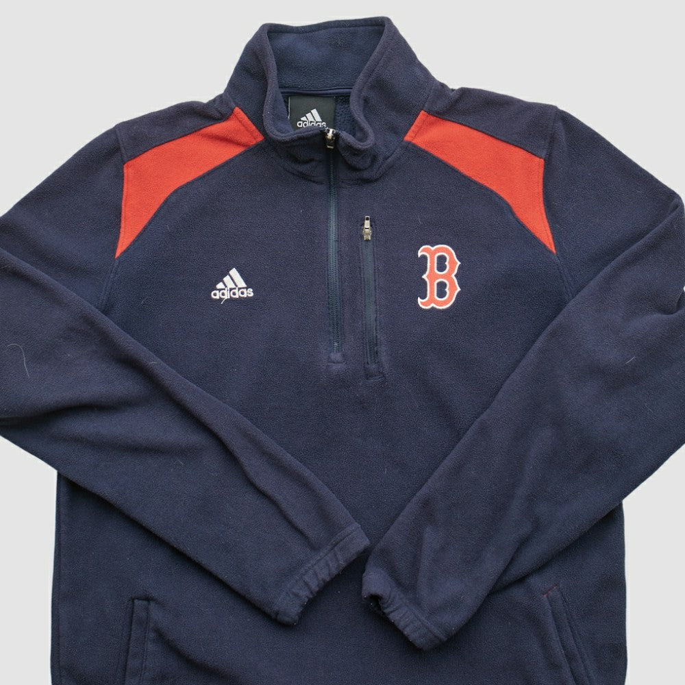 Boston Red Sox Adidas 2010s 1/4 Zip Sweatshirt - MLB Sweatshirts