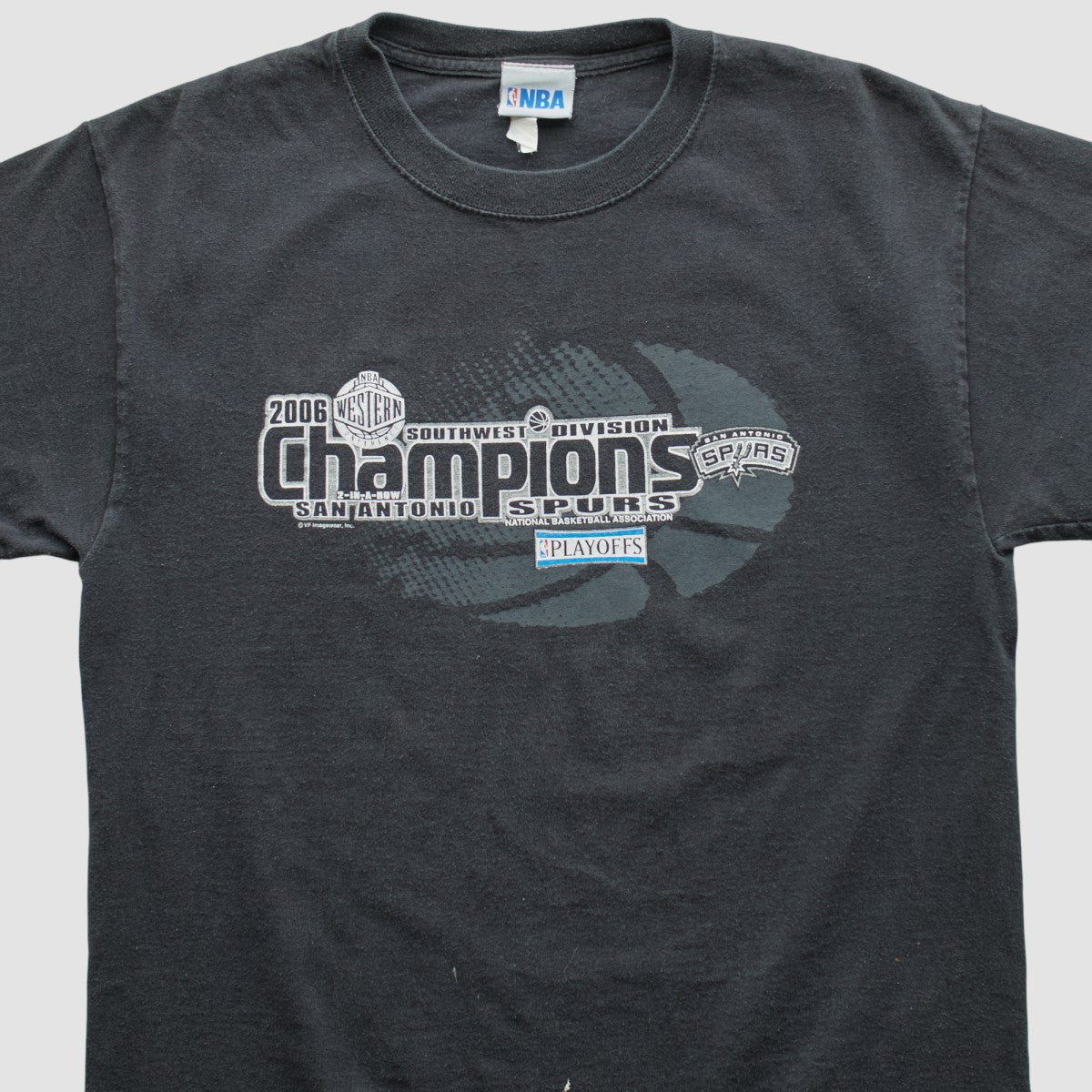 Black San Antonio Spurs NBA 2006 T-shirt | NBA