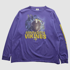Minnesota Vikings Logo Athletic 90s Long Sleeve T-shirt | NFL New