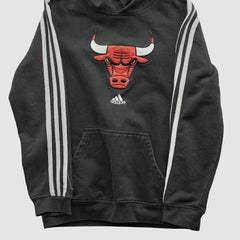 Black Chicago Bulls 2010s Hooded Sweatshirt | NBA
