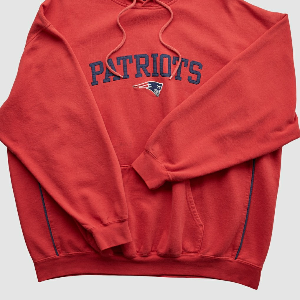 New England Patriots NFL 2000s Hooded Pullover Sweatshirt | NFL Discount