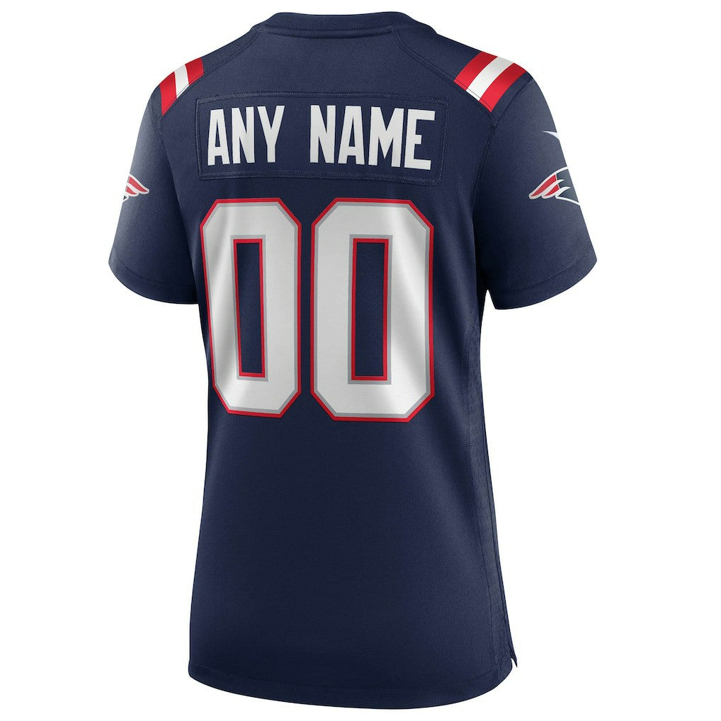 New England Patriots Women's Super Bowl LX Patch Custom Game Jersey | NFL Hot