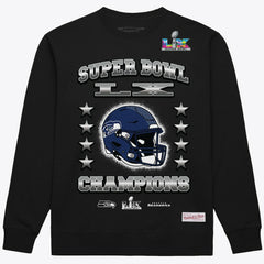 Seattle Seahawks Super Bowl LX Champions Helmet Sweatshirt | NFL Sale