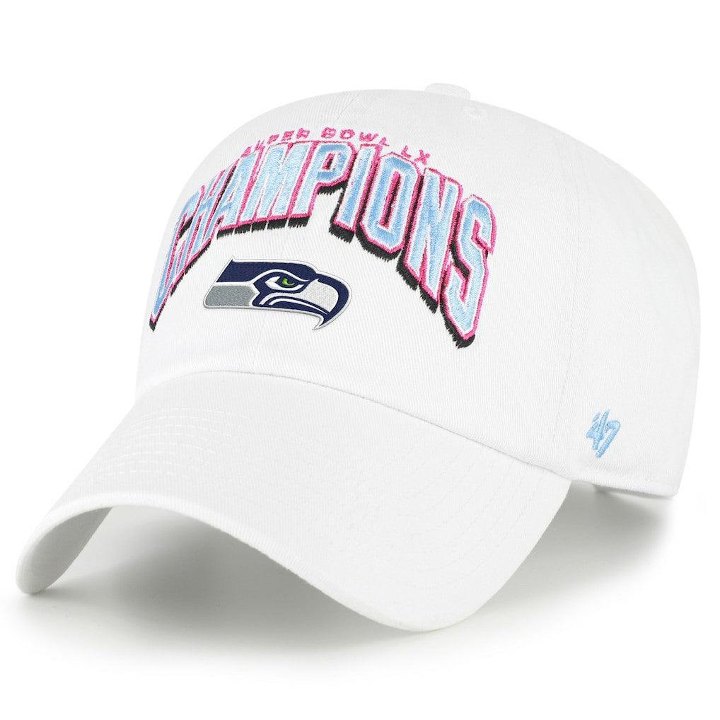 Seattle Seahawks '47 Super Bowl LX s Side Patch Clean Up Adjustable Hat | NFL Sale