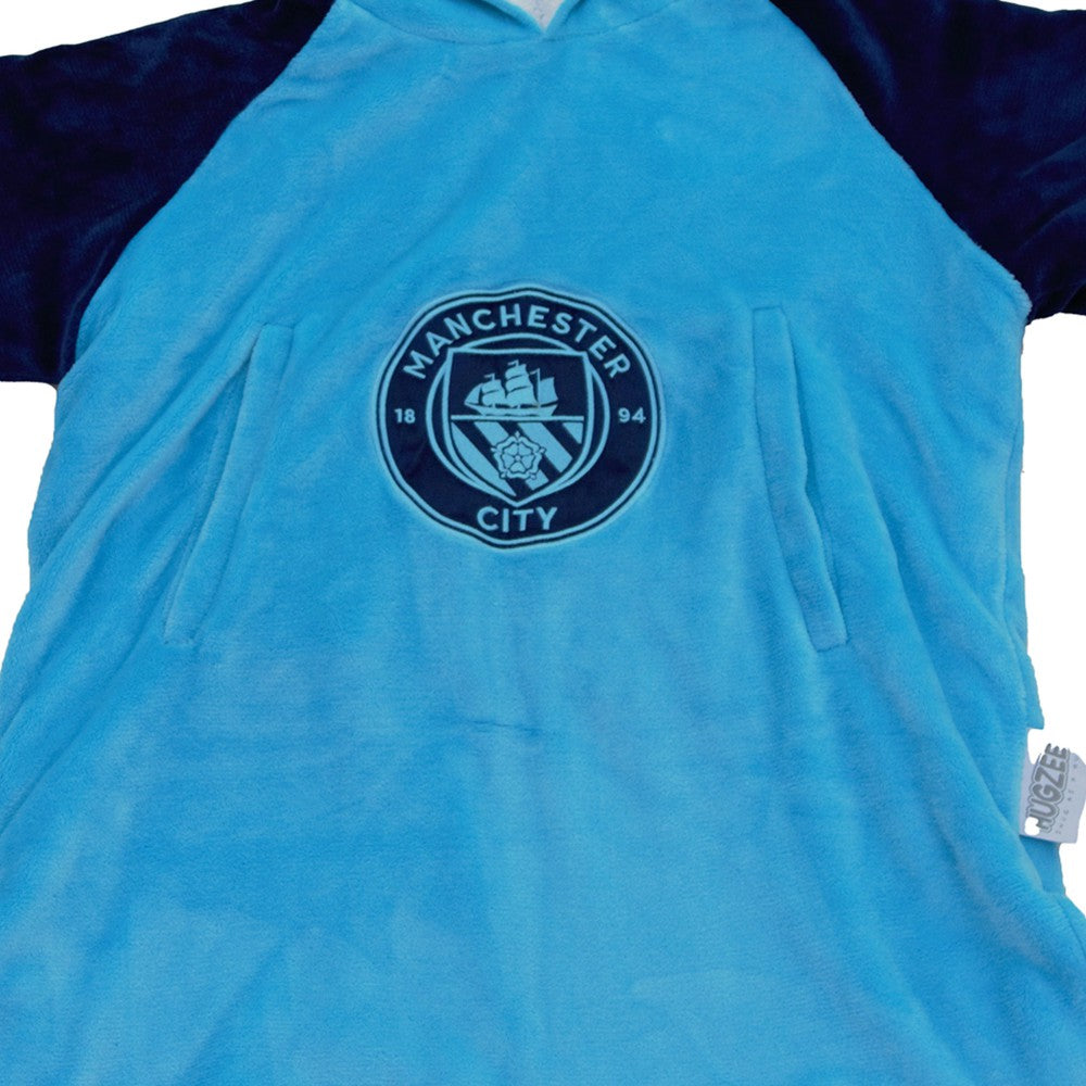 Manchester City Unisex Character World Hugzee Hoodie for sale - Blue