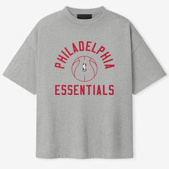 Heather Gray Philadelphia 76ers Fear of God x Barkley L. Hendricks Unisex 90's T-Shirt | NBA