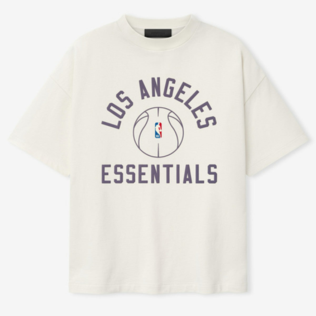Cream Los Angeles Lakers Fear of God x Barkley L. Hendricks Unisex 90's T-Shirt | NBA