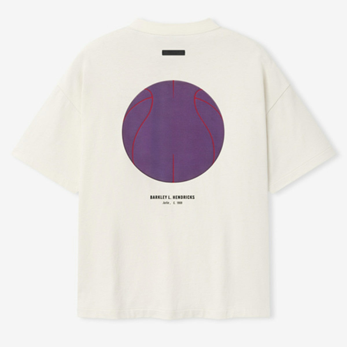 Cream Los Angeles Lakers Fear of God x Barkley L. Hendricks Unisex 90's T-Shirt | NBA