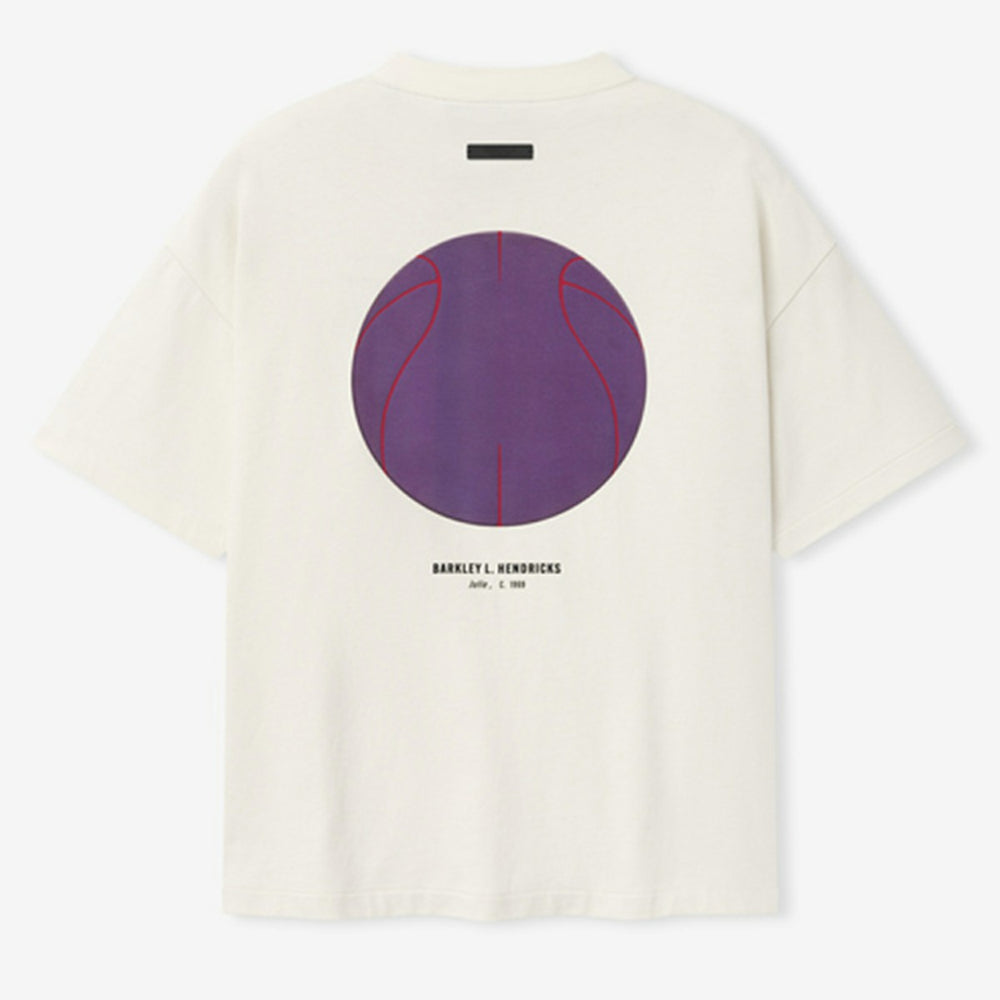 Cream Los Angeles Lakers Fear of God x Barkley L. Hendricks Unisex 90's T-Shirt | NBA