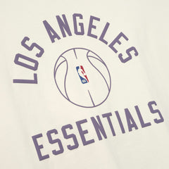 Cream Los Angeles Lakers Fear of God x Barkley L. Hendricks Unisex 90's T-Shirt | NBA