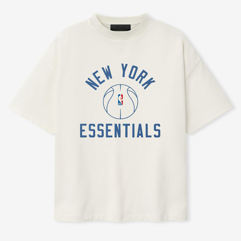 Cream New York Knicks Fear of God x Barkley L. Hendricks Unisex 90's T-Shirt | NBA