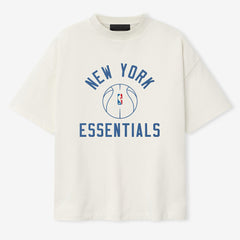 Cream New York Knicks Fear of God x Barkley L. Hendricks Unisex 90's T-Shirt | NBA