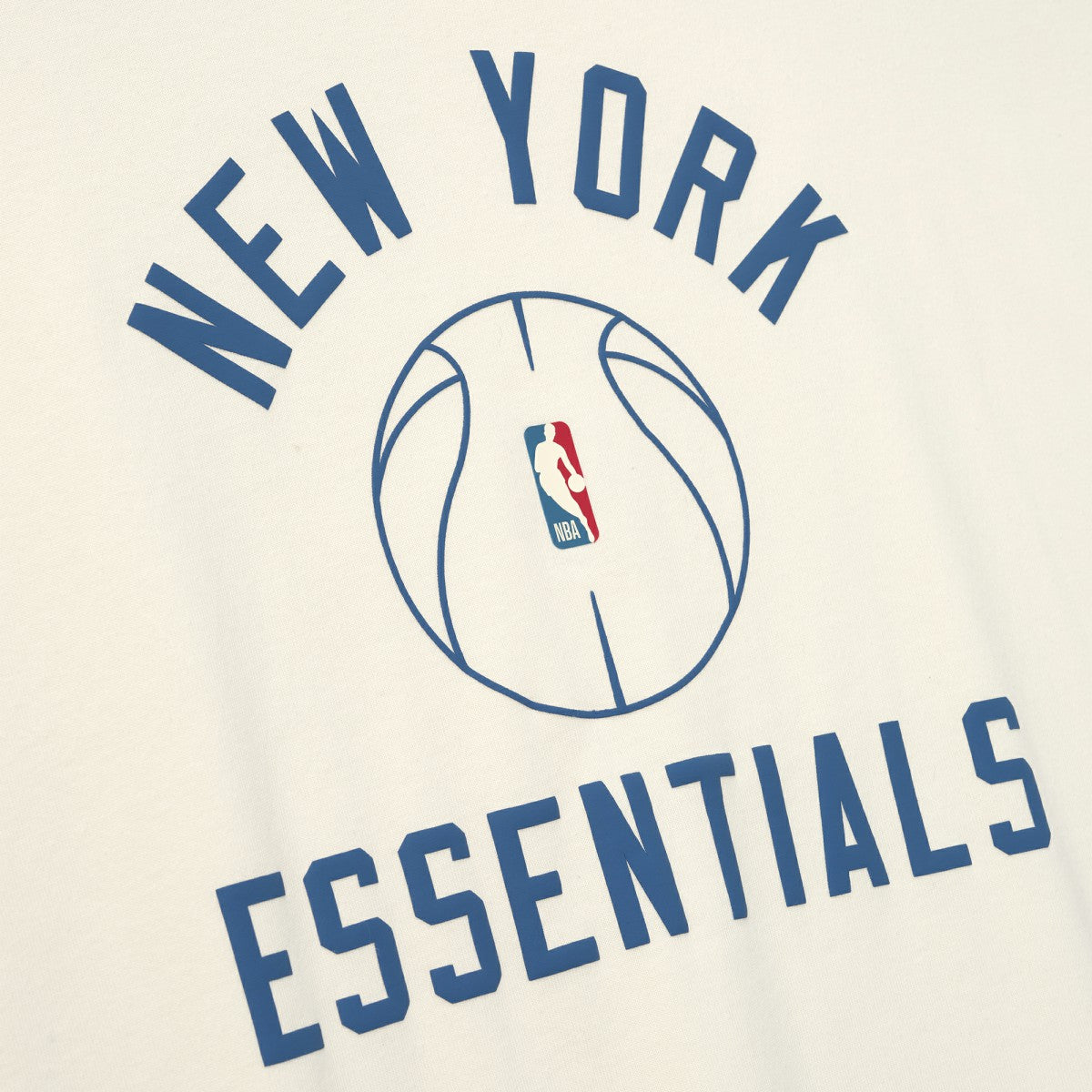 Cream New York Knicks Fear of God x Barkley L. Hendricks Unisex 90's T-Shirt | NBA