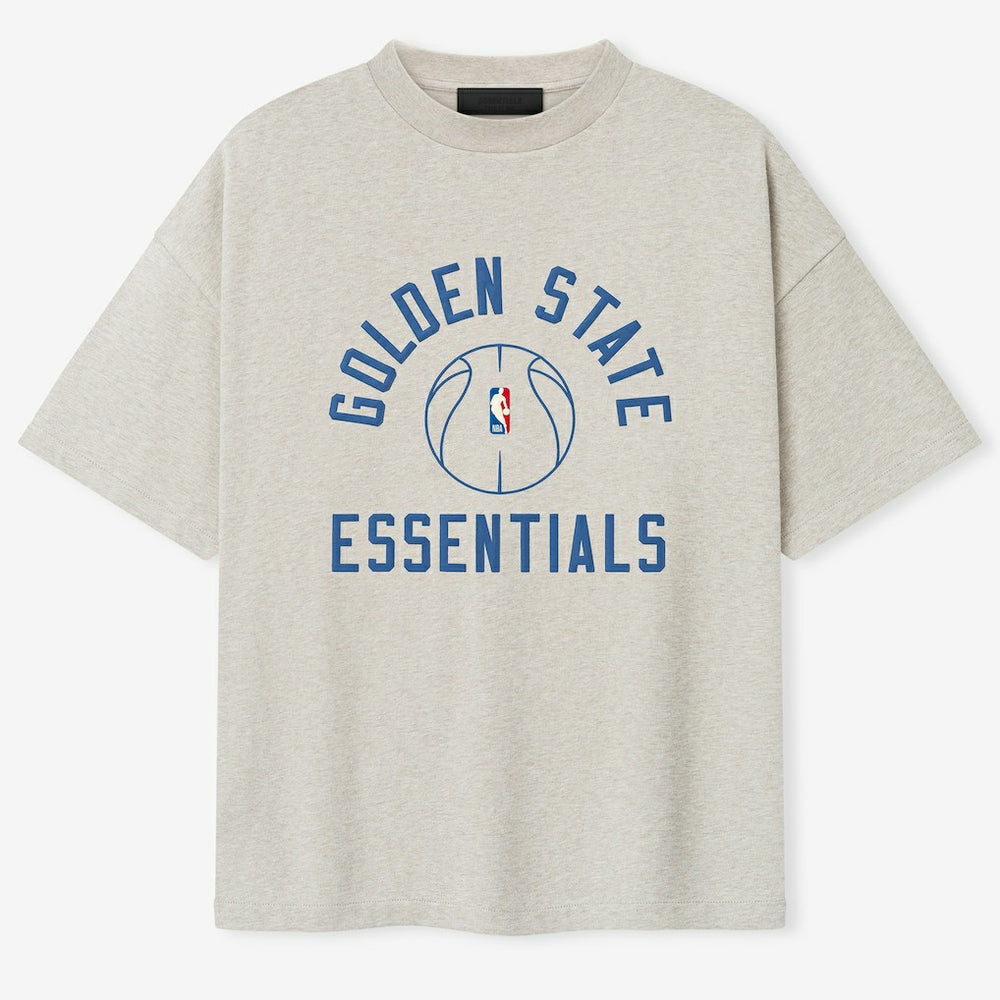 Heather Gray Golden State Warriors Fear of God x Barkley L. Hendricks Unisex 90's T-Shirt sale | NBA