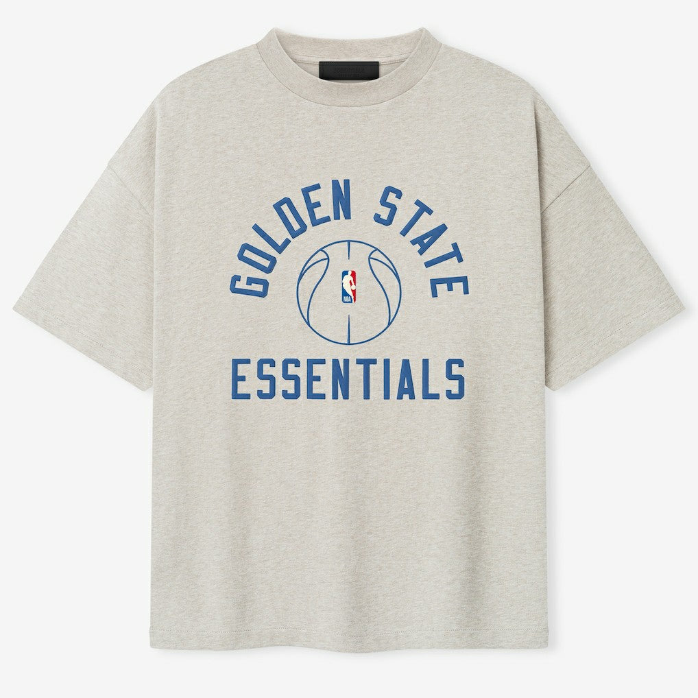 Heather Gray Golden State Warriors Fear of God x Barkley L. Hendricks Unisex 90's T-Shirt sale | NBA