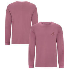 Atlanta Braves Levelwear Bridal Rose Luxe Signature Long Sleeve T-Shirt - MLB T-shirts