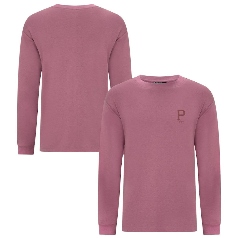 Pittsburgh Pirates Levelwear Bridal Rose Luxe Signature Long Sleeve T-Shirt - MLB T-shirts