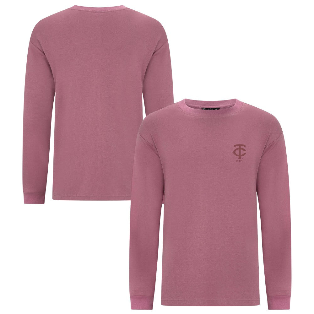 Minnesota Twins Levelwear Bridal Rose Luxe Signature Long Sleeve T-Shirt - MLB T-shirts