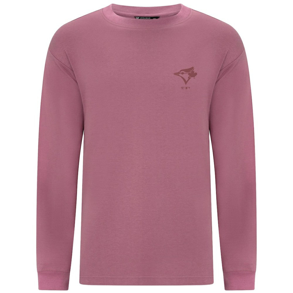 Toronto Blue Jays Levelwear Bridal Rose Luxe Signature Long Sleeve T-Shirt - MLB T-shirts