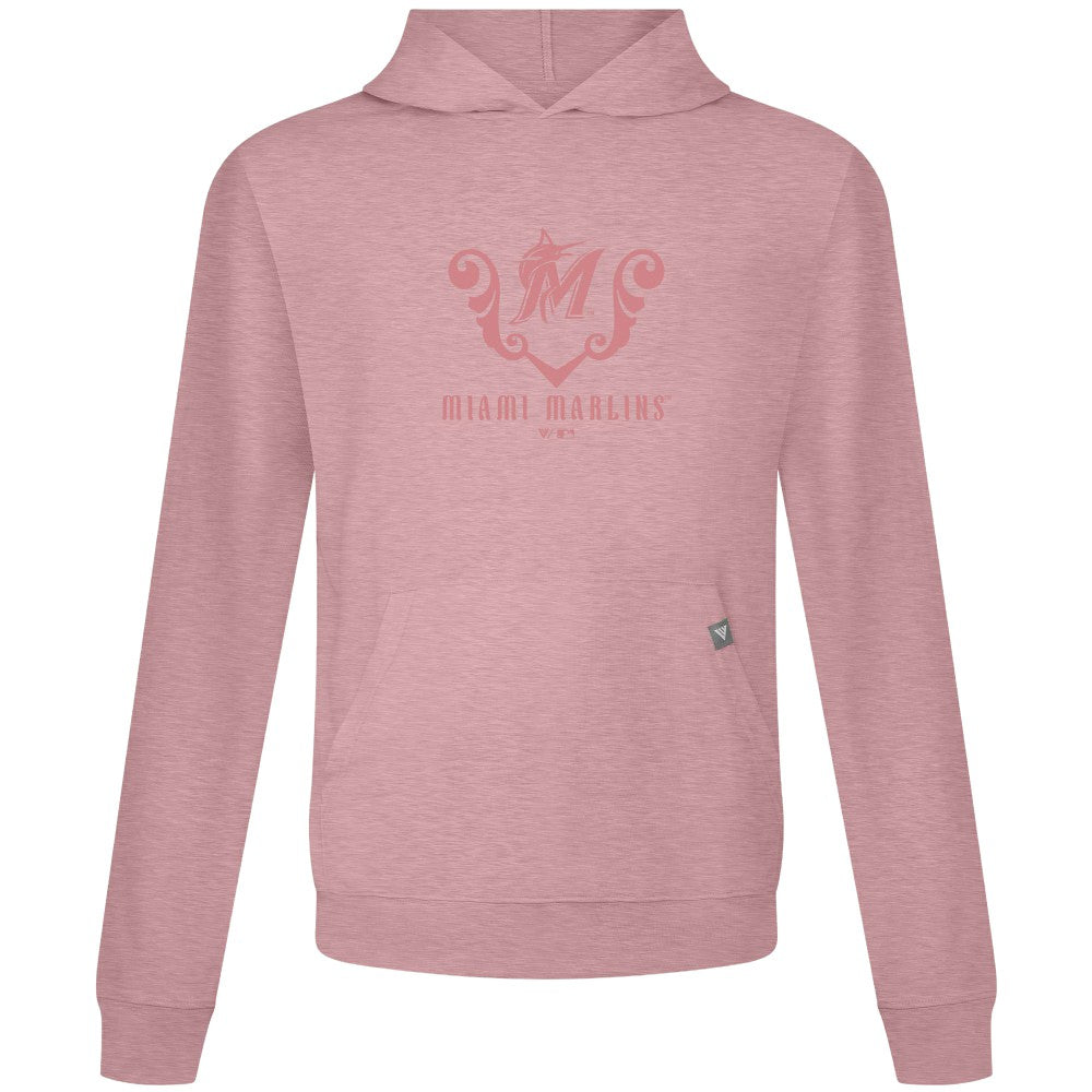 Miami Marlins Levelwear Bridal Rose Relay Pullover Hoodie - MLB Hoodies