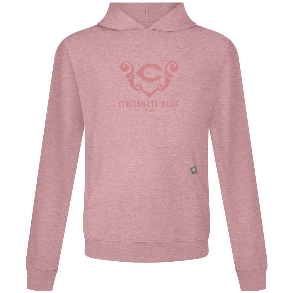 Cincinnati Reds Levelwear Bridal Rose Relay Pullover Hoodie - MLB Hoodies