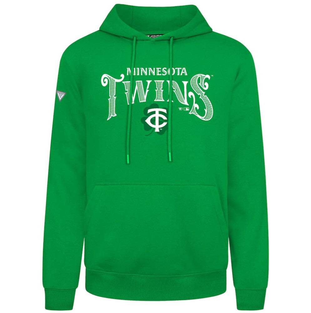 Minnesota Twins Levelwear St. Patrick's Day Podium Hoodie - MLB Hoodies