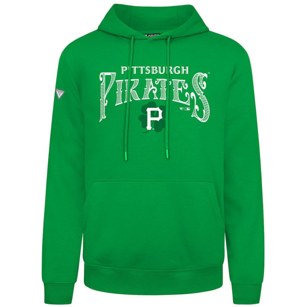 Pittsburgh Pirates Levelwear St. Patrick's Day Podium Hoodie - MLB Hoodies