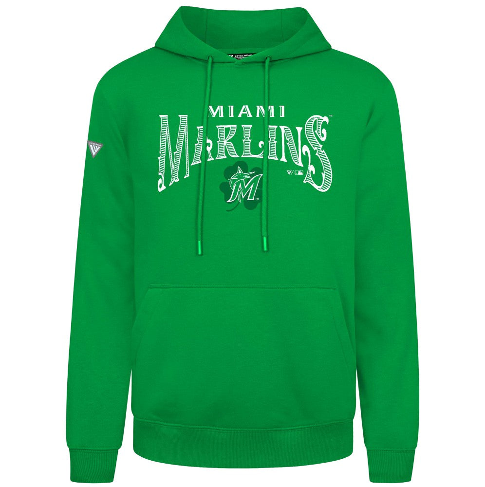 Miami Marlins Levelwear St. Patrick's Day Podium Hoodie - MLB Hoodies